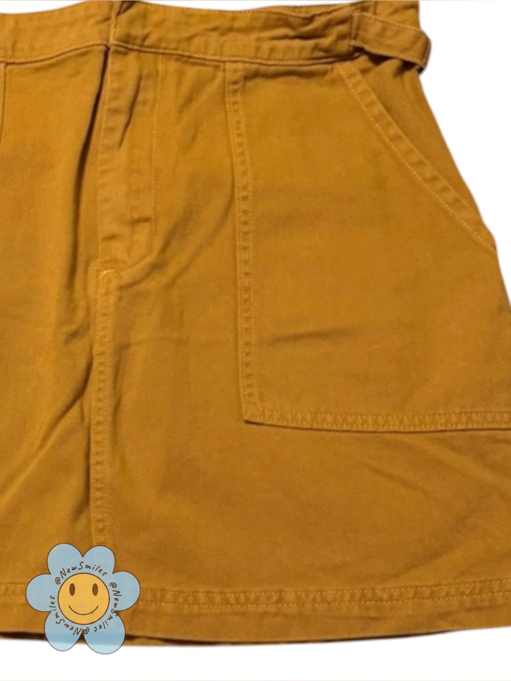Women's ~ Canvas Skirt ~ Mustard Yellow ~ Size 30 ~ Never Worn ~ Perfect